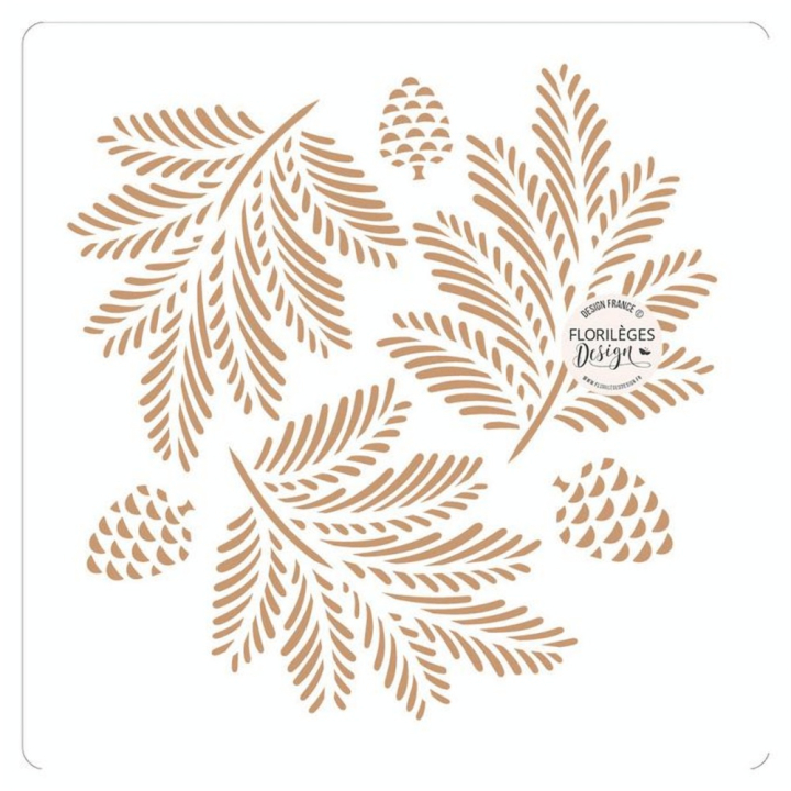 Pochoir Feuilles enchantées - Florilèges Design - Rougier et Plé