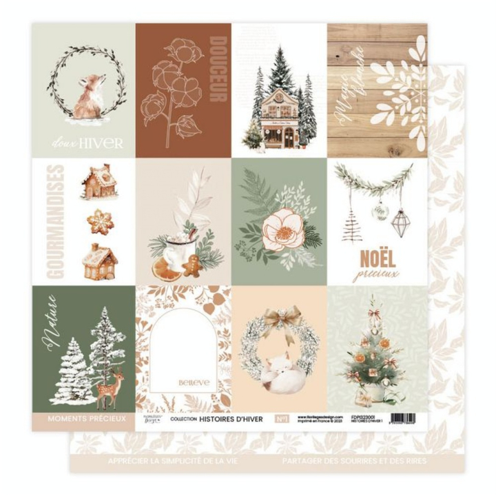 Histoires d'hiver Papier imprimé N°1 - Florilèges Design - Rougier et Plé