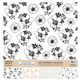 Histoires d'hiver Kit papier calque - Florilèges Design - Rougier et Plé