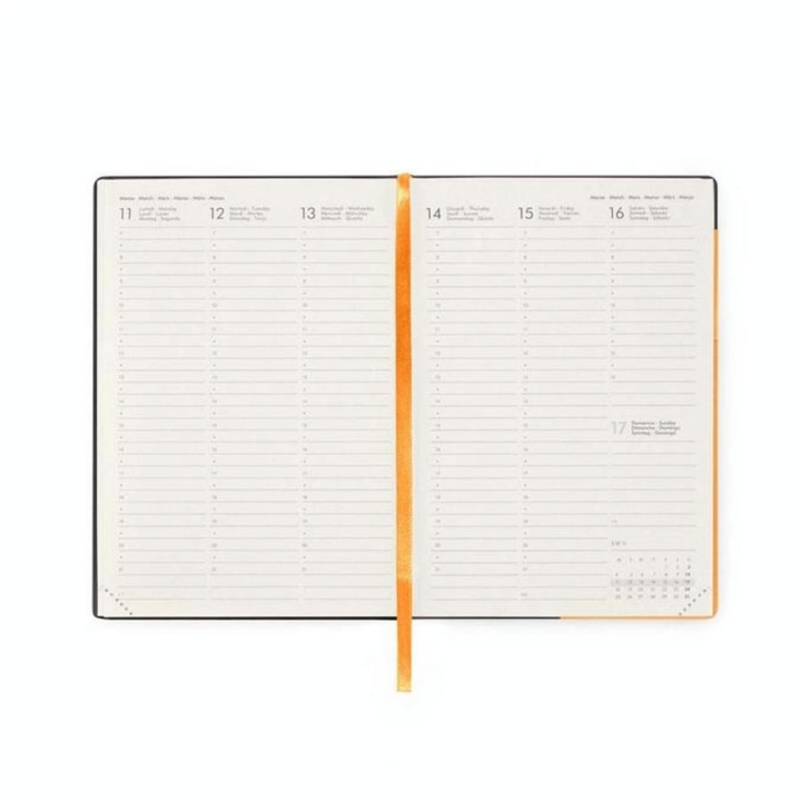 Agenda 2024 Semainier 12 x 18 cm Abricot - Legami - Rougier et Plé