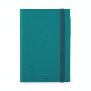 Agenda 2024 Semainier 12 x 18 cm Vert Malachite - Legami - Rougier et Plé
