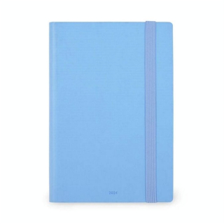 Agenda 2024 Semainier 12 x 18 cm Bleu Cristal - Legami - Rougier et Plé
