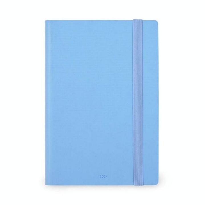 Agenda 2024 Semainier 12 x 18 cm Bleu Cristal - Legami - Rougier et Plé