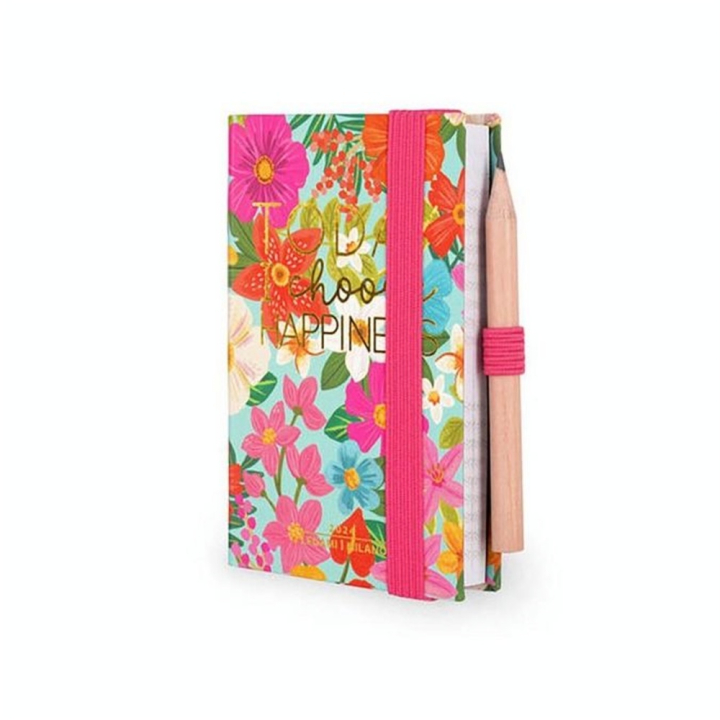 Mini Agenda 2024 Bijournalier 6,5 x 10 cm Flowers - Legami - Rougier et Plé