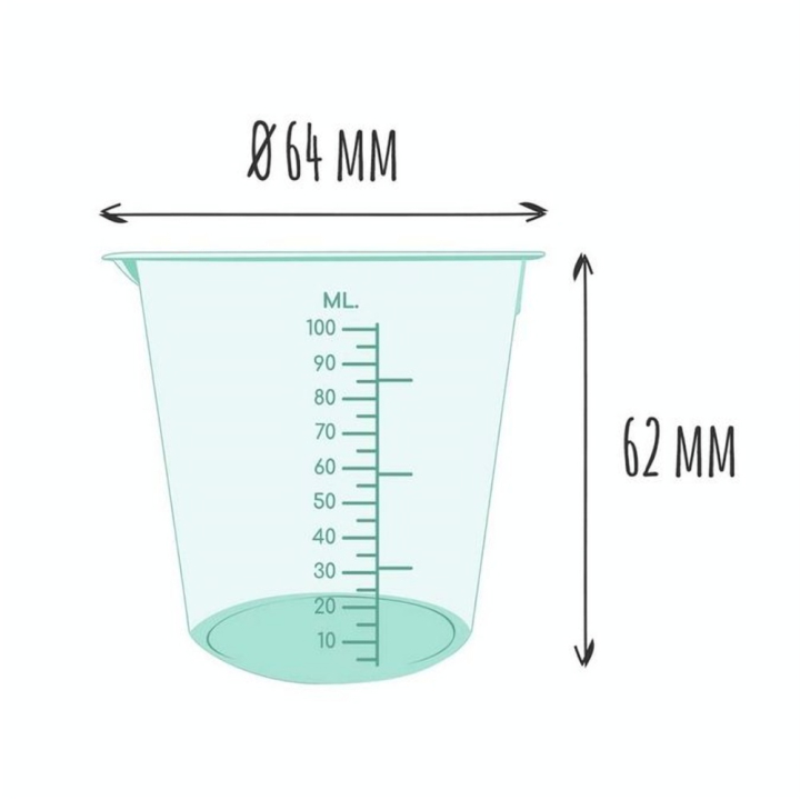 Bécher en plastique Cosmétiques Maison 100 ml - Joli'Essence - Rougier et Plé