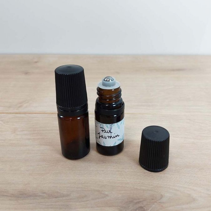 Flacon Roll-On Verre Ambré 5 ml - Joli'Essence - Rougier et Plé