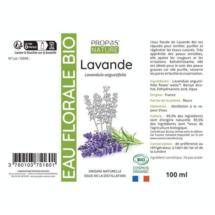 Hydrolat Lavande Bio 100 ml - Joli'Essence - Rougier et Plé