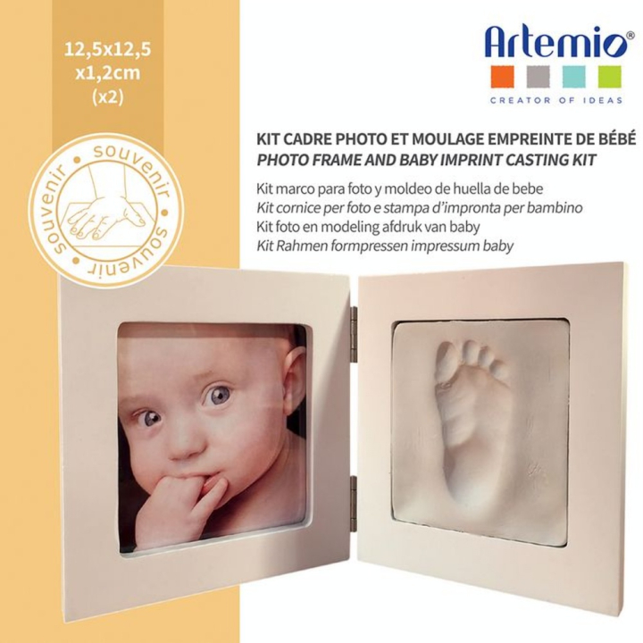 Kit Empreinte Bébé 12,5 x 12,5 cm - Artemio - Rougier et Plé