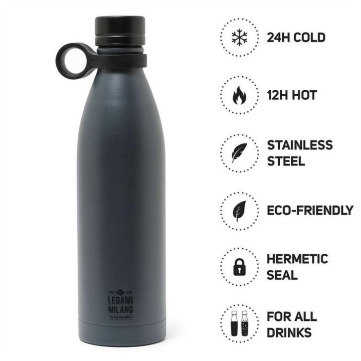 Gourde Thermique 800 ml Noir - Legami - Rougier et Plé