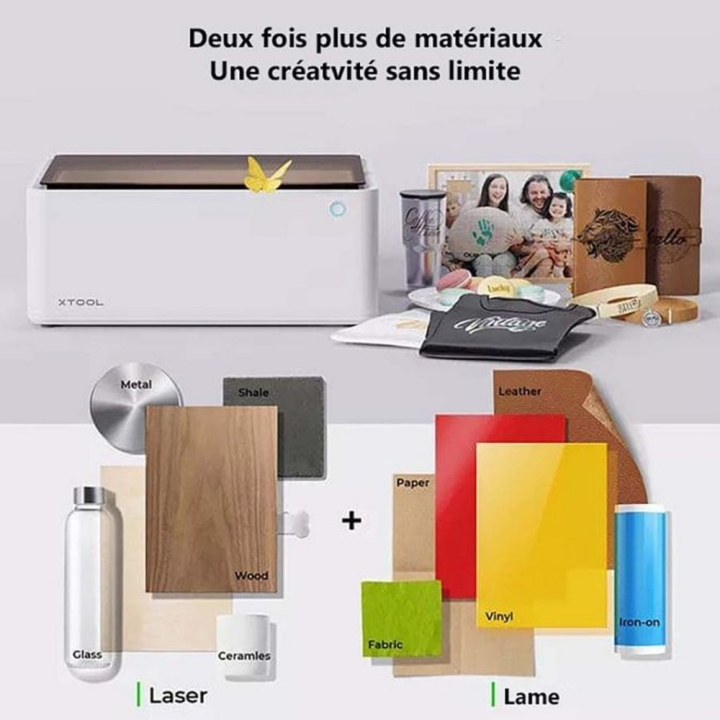 Machine de découpe Laser et Lame M1 10W Basic - XTOOL - Rougier et Plé
