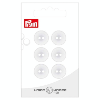 Bouton Polyester 15 mm 6 pcs Blanc - Prym - Rougier et Plé