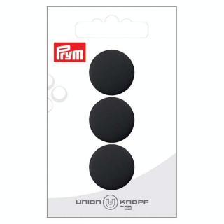Bouton Polyester à queue 20 mm 3 pcs Noir - Prym - Rougier et Plé