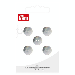 Bouton nacre 12 mm 5 pcs Blanc - Prym - Rougier et Plé