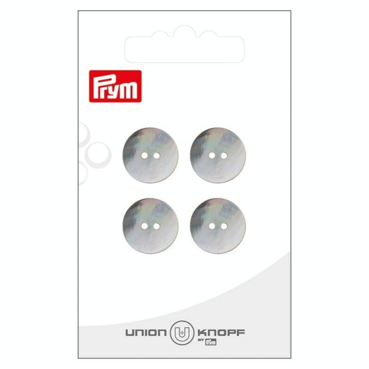 Bouton nacre 15 mm 4 pcs Blanc - Prym - Rougier et Plé