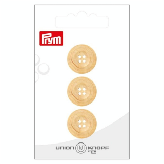 Boutons en bois 18 mm 3 pcs Crème - Prym - Rougier et Plé