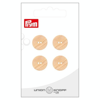 Bouton en bois 15 mm 4 pcs Beige - Prym - Rougier et Plé