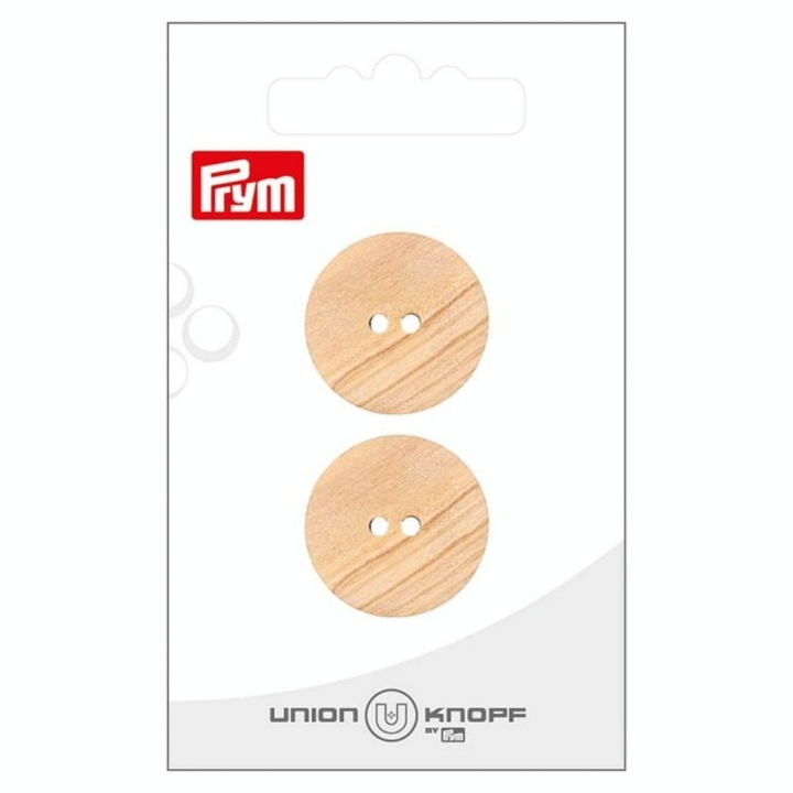 Boutons en bois 23 mm 2 pcs Beige - Prym - Rougier et Plé