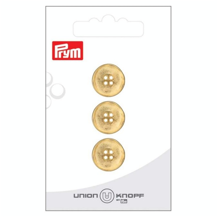 Bouton métal 15 mm 3 pcs Doré mat - Prym - Rougier et Plé