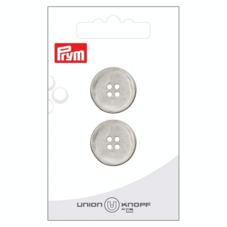 Bouton métal 20 mm 2 pcs Argenté mat - Prym - Rougier et Plé