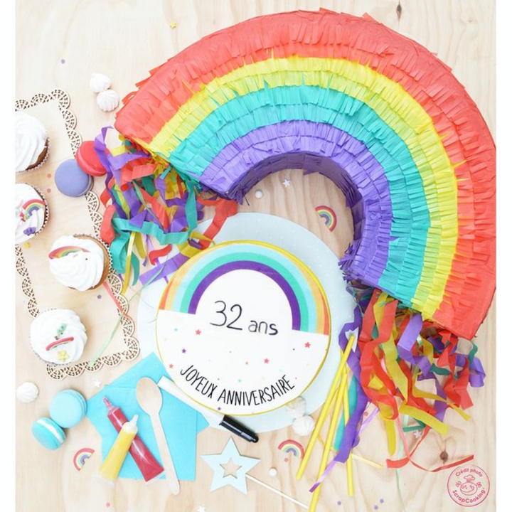Piñata Arc-en-ciel - ScrapCooking - Rougier et Plé