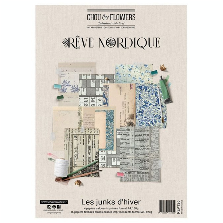 Rêve Nordique Kit Les junks d'hiver - Chou & Flowers - Rougier et Plé