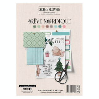 Rêve Nordique Les illustrations à découper - Chou & Flowers - Rougier et Plé
