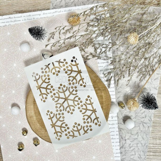 Pochoir Neige A6 - Chou & Flowers - Rougier et Plé