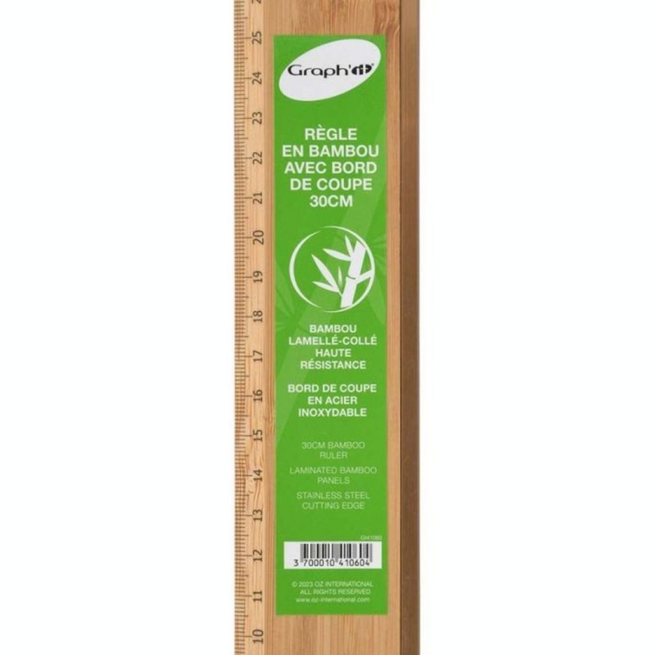 Règle de coupe en bambou 30 cm - Graph'it - Rougier et Plé