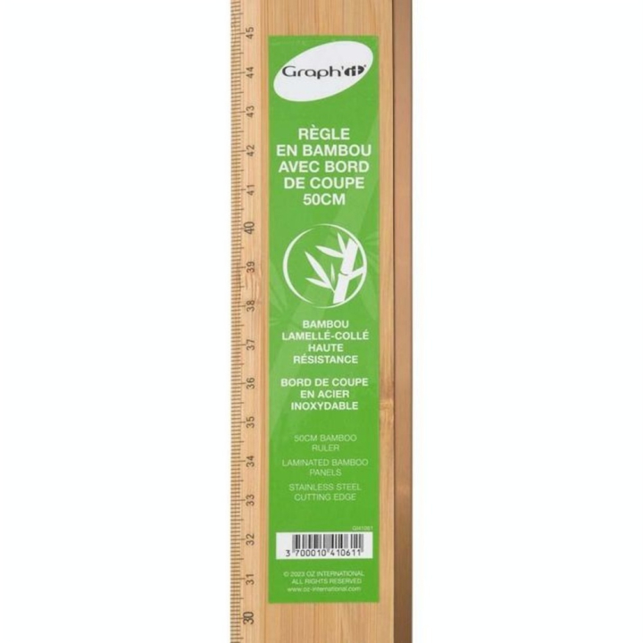 Règle de coupe en bambou 50 cm - Graph'it - Rougier et Plé