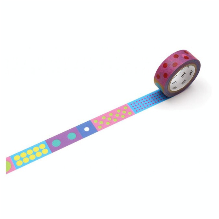 Masking Tape Kapitza Polka Vif 15 mm x 7 m - Masking Tape mt - Rougier et Plé