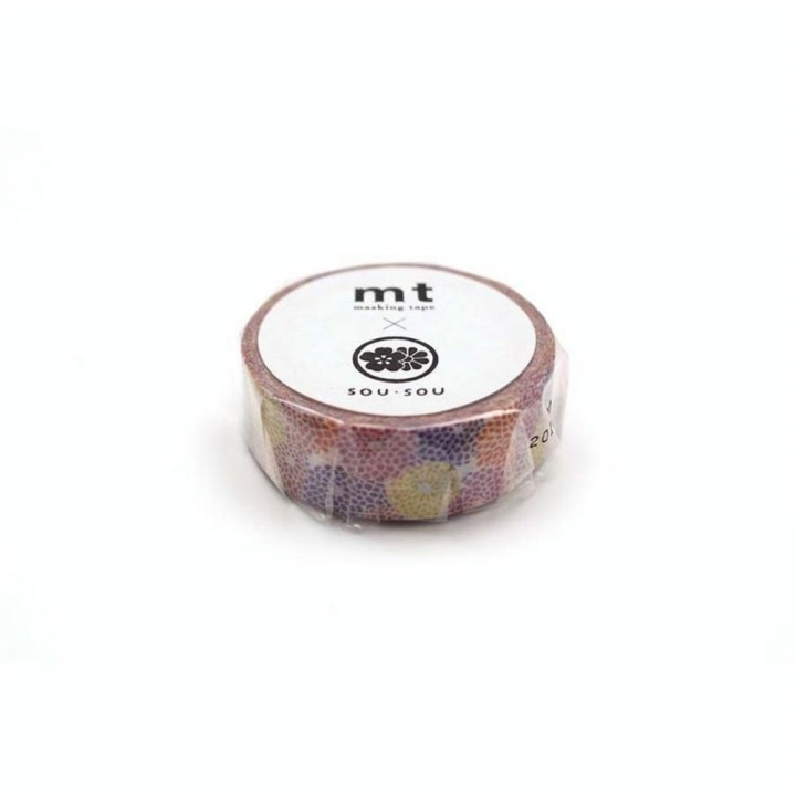 Masking Tape Sousou Dahlia 15 mm x 7 m - Masking Tape mt - Rougier et Plé