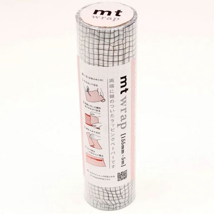 Masking Tape Wrap adhésif Quadrillage Grid 15,5 cm x 5 m - Masking Tape mt - Rougier et Plé
