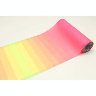 Masking Tape Wrap Adhésif Dégradé Fluo Rose Jaune 15,5 cm x 5 m - Masking Tape mt - Rougier et Plé