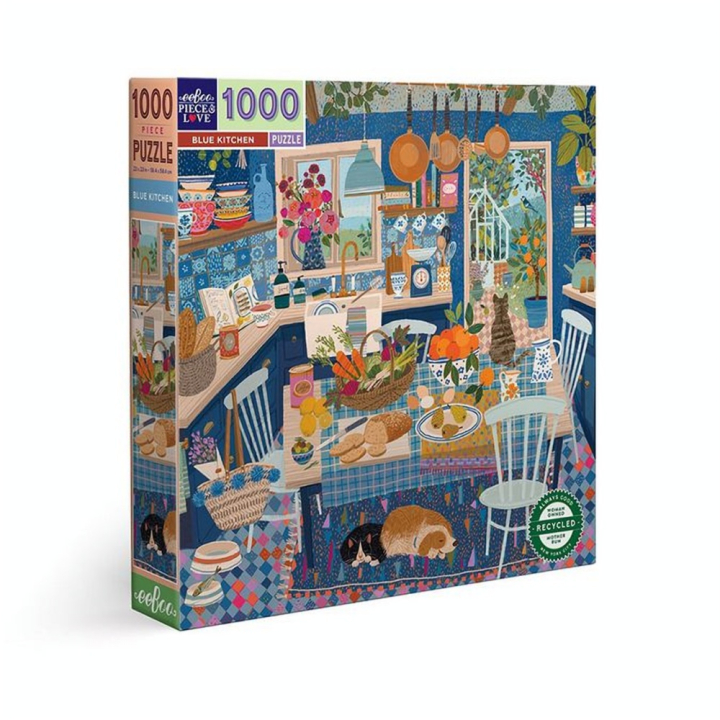 Puzzle 1000 Pièces Blue Kitchen - Eeboo - Rougier et Plé