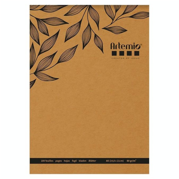 Bloc de Papier Kraft 15 x 21 cm 80 g/m² 100 feuilles - Artemio - Rougier et Plé