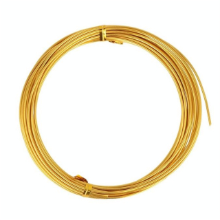 Fil aluminium ø 1,5 mm x 5 m Doré - Artemio - Rougier et Plé