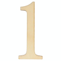 Chiffre en Bois 10 x 0,5 cm 12 pcs - Artemio - Rougier et Plé