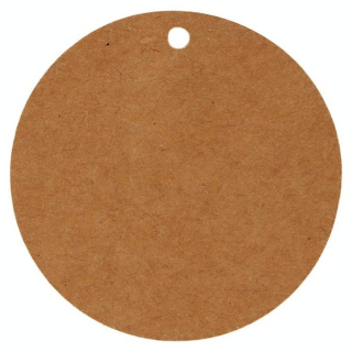 Étiquette Kraft ø 45 mm 50 pcs Rond - Artemio - Rougier et Plé