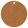 Étiquette Kraft ø 45 mm 50 pcs Rond - Artemio - Rougier et Plé
