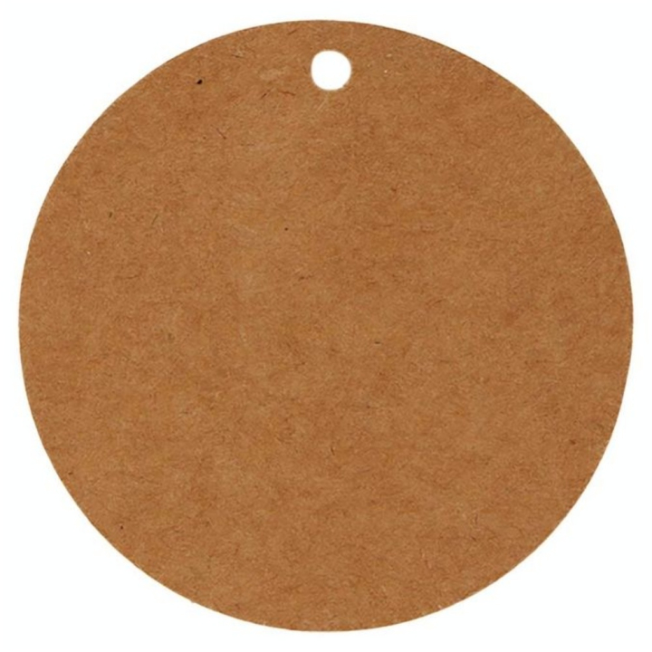 Étiquette Kraft ø 45 mm 50 pcs Rond - Artemio - Rougier et Plé