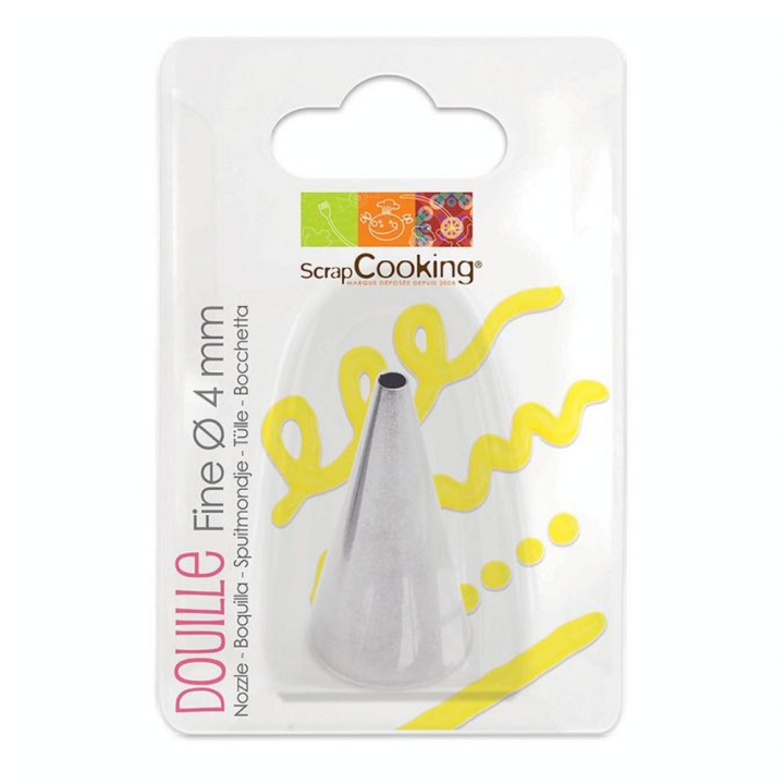 Douille fine Ø4mm en inox - ScrapCooking - Rougier et Plé