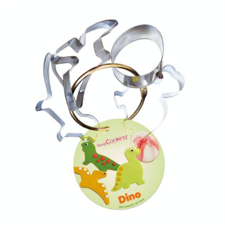 Découpoirs inox Dino x 4 pcs - ScrapCooking - Rougier et Plé