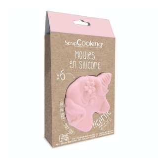 Moules silicone individuels licorne x 6 pcs - ScrapCooking - Rougier et Plé
