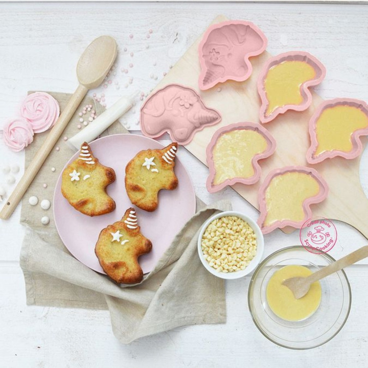 Moules silicone individuels licorne x 6 pcs - ScrapCooking - Rougier et Plé