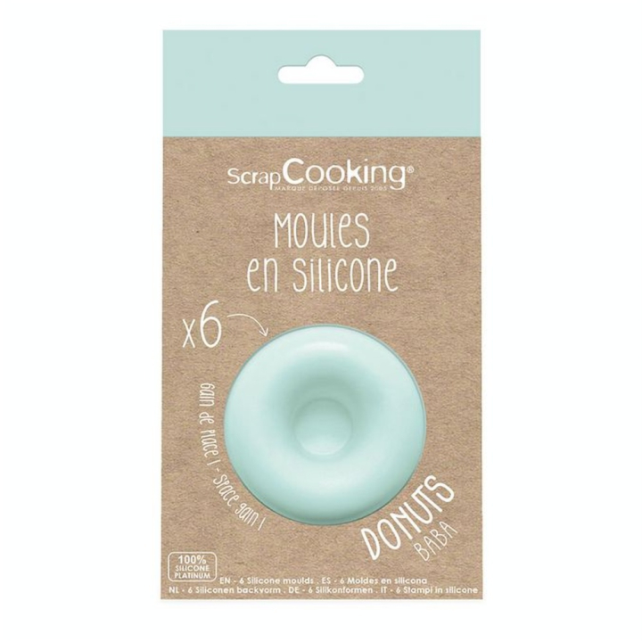 Moules silicone individuels donuts x 6 pcs - ScrapCooking - Rougier et Plé