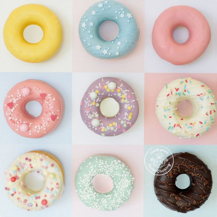Moules silicone individuels donuts x 6 pcs - ScrapCooking - Rougier et Plé