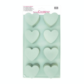 Moule silicone 8 cœurs - ScrapCooking - Rougier et Plé