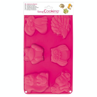 Moule silicone Animaux de la forêt - ScrapCooking - Rougier et Plé