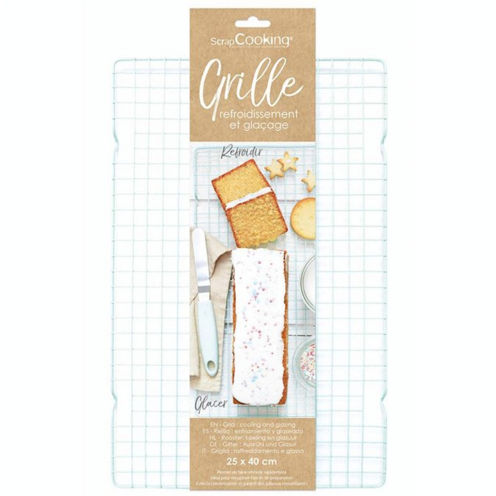 Grille pâtisserie 25 x 40 cm - ScrapCooking - Rougier et Plé