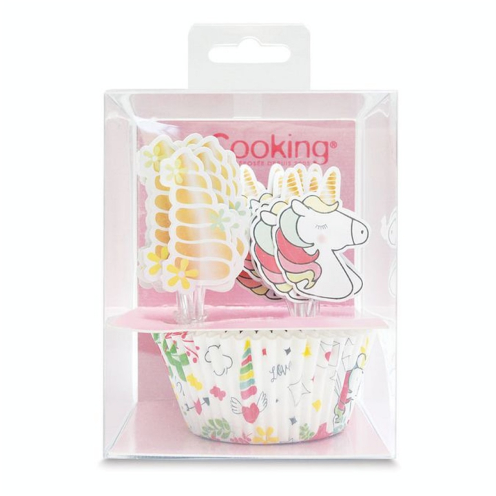 Caissettes + cake toppers Licorne - ScrapCooking - Rougier et Plé